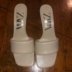 Zara cream heels